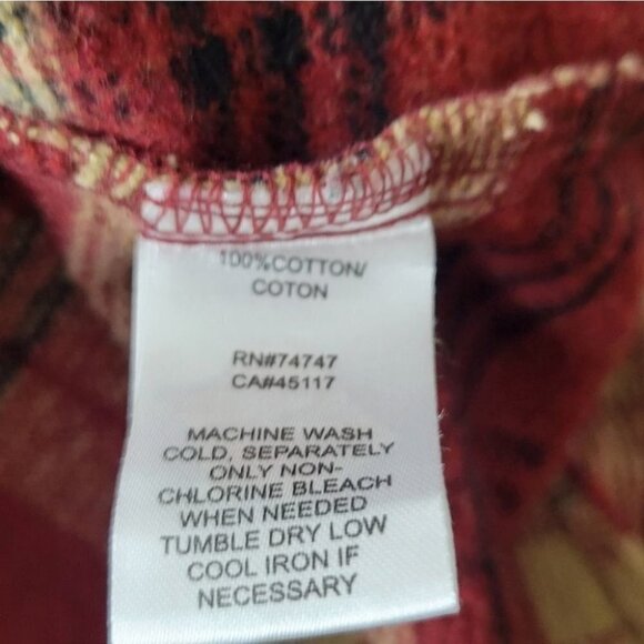 NATURAL reflections plaid button shacket overshirt rustic 1x - Picture 6 of 10
